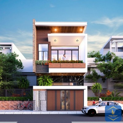 Mẫu nhà phố 2 tầng đẹp