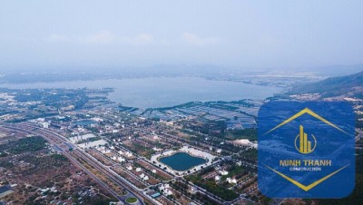 Một góc nhìn từ trên cao huyện Cam Lâm.