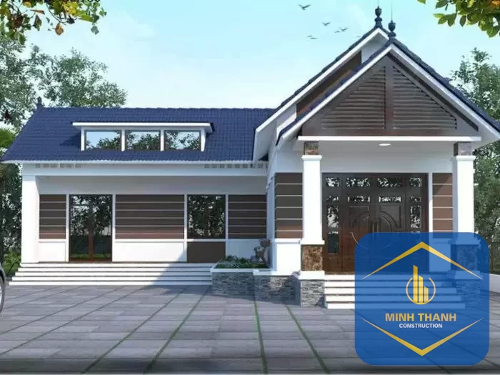 Mẫu nhà cấp 4 tại Nha Trang chữ L