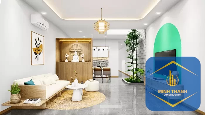 Mẫu nhà cấp 4 tại Nha Trang liền bếp
