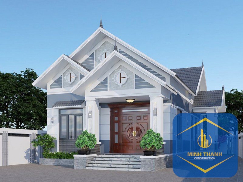 Mẫu nhà cấp 4 tại Nha Trang mái Thái
