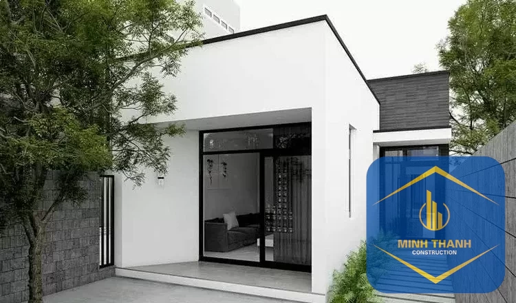 Mẫu nhà cấp 4 tại Nha Trang tối giản