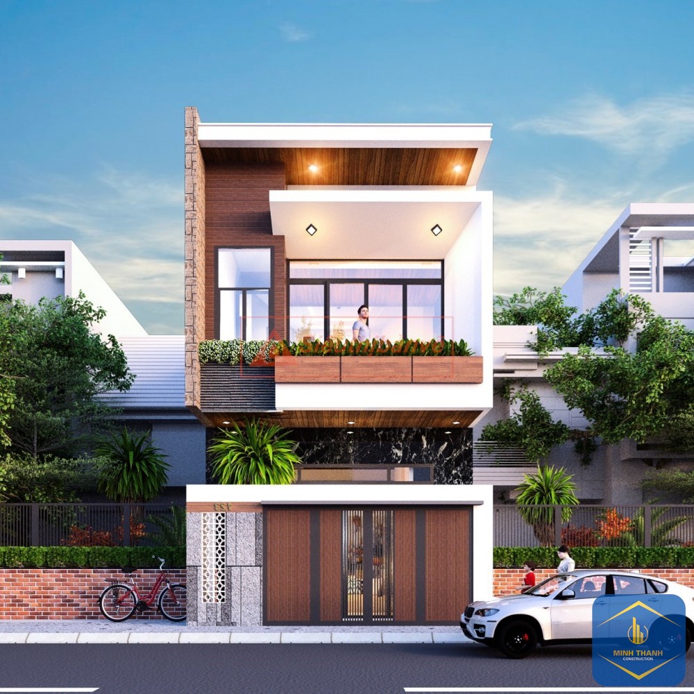 Mẫu nhà phố 2 tầng đẹp